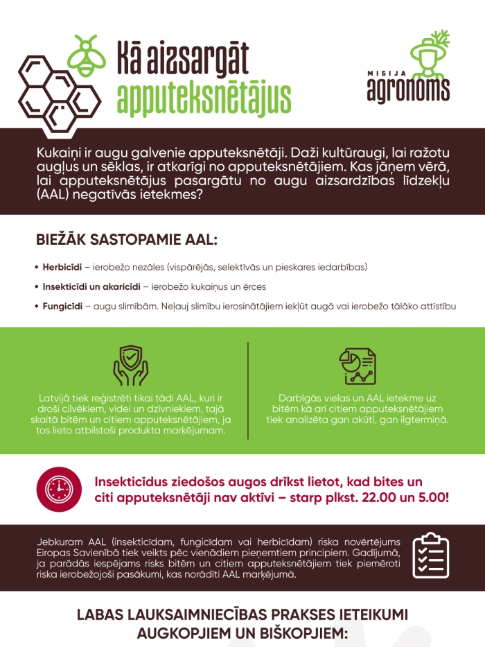 Kā aizsargāt apputksnētājus